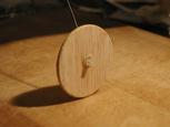 Balsa laminated wheels.